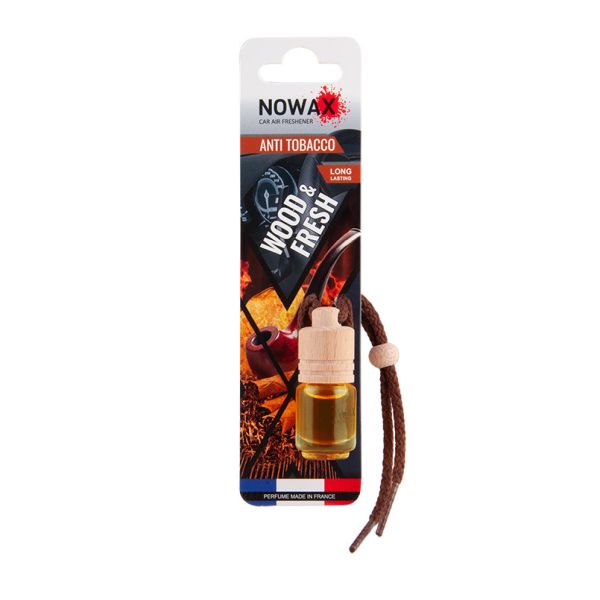 Ароматизатор для авто Nowax Wood and Fresh Anti Tobacco 5 мл с нейтрализацией запаха (NX07701)