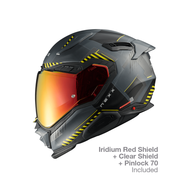 Мотошолом Nexx X.WST3 FLUENCE GREY.YELLOW MT M