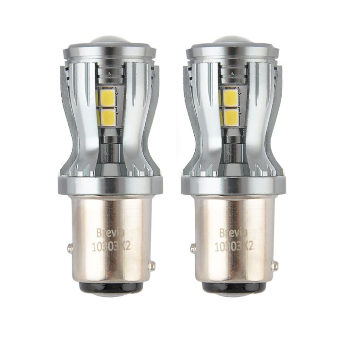 Brevia PowerPro P21/5W 350Lm 14x2835SMD 12/24V CANbus, 2шт (10303X2)