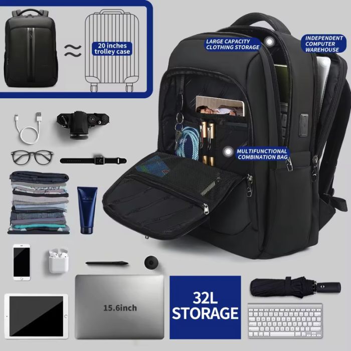 Рюкзак Tigernu T-B9600 15.6" Black (T-B9600BL)