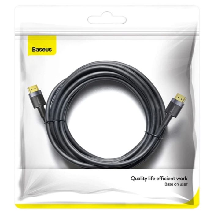 Кабель Baseus Cafule 4KHDMI Male To 4KHDMI Male Adapter Cable 5m Black (CADKLF-H01)