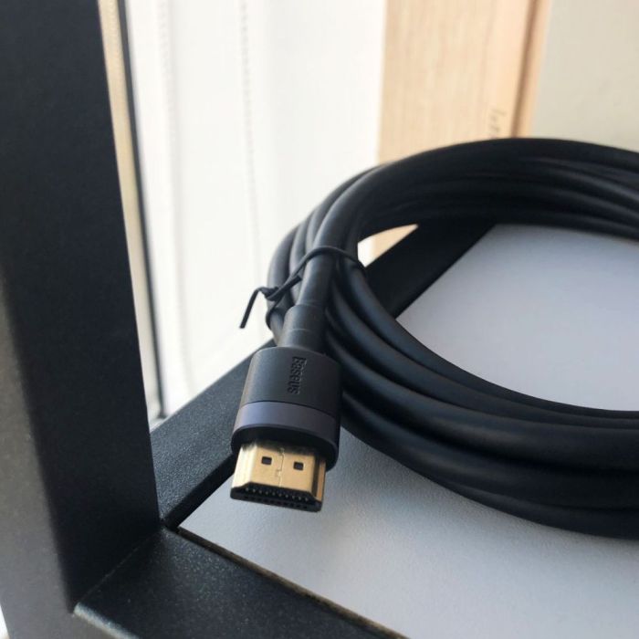 Кабель Baseus Cafule 4KHDMI Male To 4KHDMI Male Adapter Cable 5m Black (CADKLF-H01)