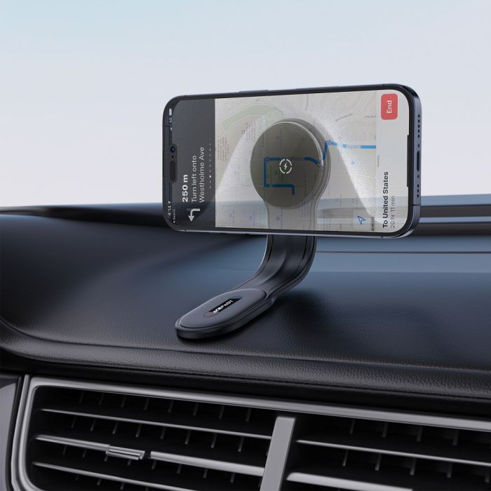 Автотримач для телефона з БЗП ACEFAST D21 Velcro in-car wireless charging holder Black (6974316282907)