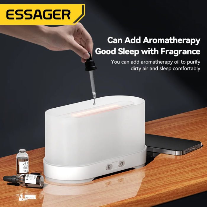 Зволожувач повітря ESSAGER Flame Aromatherapy Humidifier Black (EJSQ-HY01)