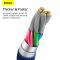 Кабель Baseus Crystal Shine Series Fast Charging Data Cable USB to Type-C 100W 2m Blue (CAJY000503)