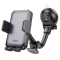 Автотримач для телефона HOCO H27 Rock push-type car holder(center console) Black gray (6942007608923)