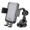 Автотримач для телефона HOCO H27 Rock push-type car holder(center console) Black gray (6942007608923)