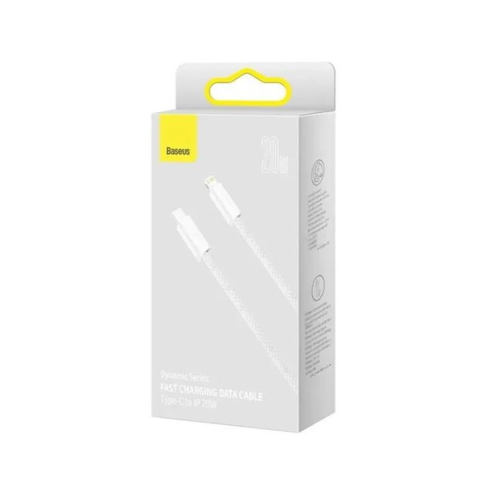 Кабель Baseus Dynamic Series Fast Charging Data Cable Type-C to iP 20W 2m White (CALD000102)