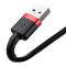 Кабель Baseus Cafule Cable USB For Lightning 1.5A 2m Red+Black (CALKLF-C19)