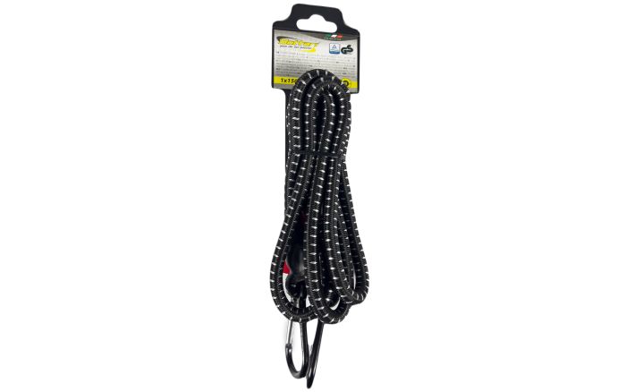 Ремінь для закріплення багажу з карабіном 150см Ø 8мм "CARABINER"