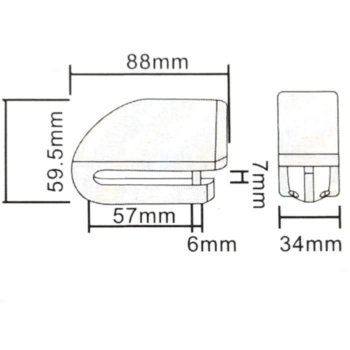 Замок на диск Alarm ON (Kovix KD6) AZ9063