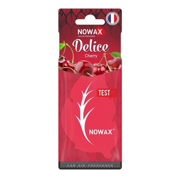 Ароматизатор повітря целюлозний Nowax серія Delice - Cherry