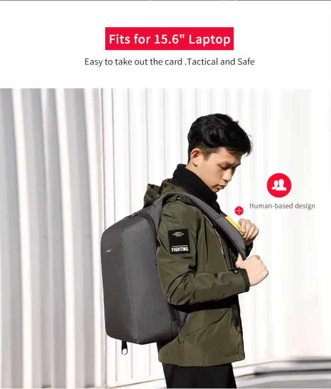 Рюкзак Tigernu T-B3361 15.6" Grey (T-B3361G)