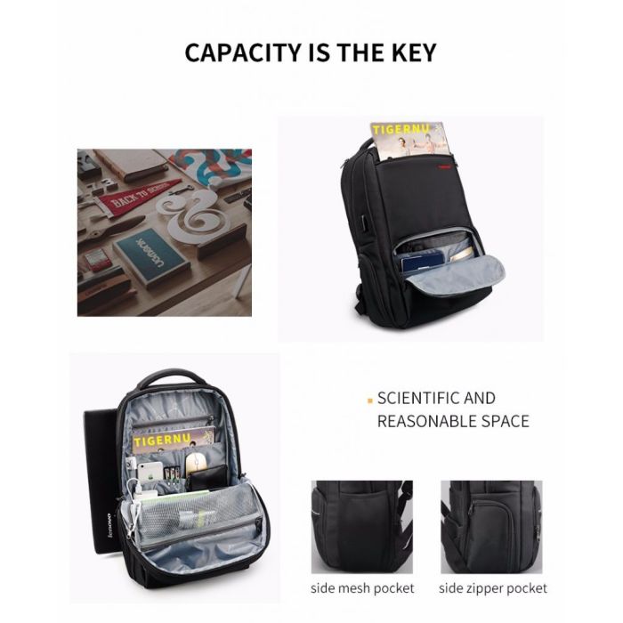 Рюкзак Tigernu T-B3319 15.6" Silver grey (T-B3319)