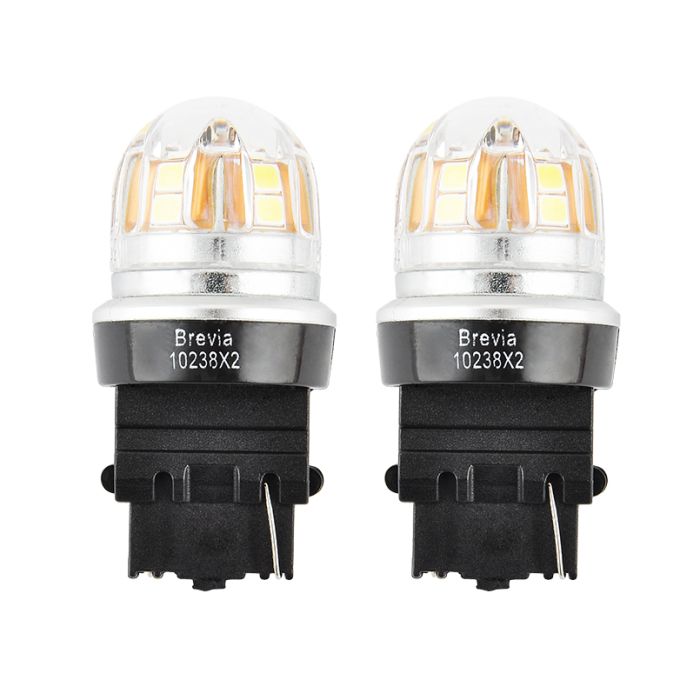 Brevia S-Power P27W (3156) 330Lm 15x2835SMD 12/24V CANbus, 2шт (10238X2)
