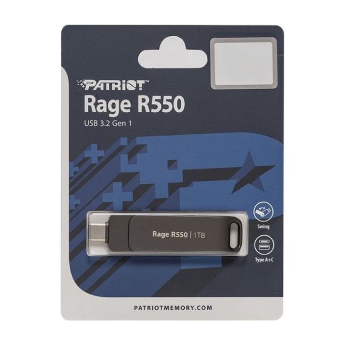 Флеш-накопичувач Patriot USB 3.2 Gen 1 Rage R550 1TB Type-A+C (PE1TR550DSAD)