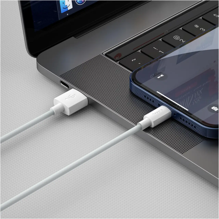 Кабель Baseus Simple Wisdom Data Cable Kit USB to iP 2.4A (2PCS/Set）1.5m White (TZCALZJ-02)