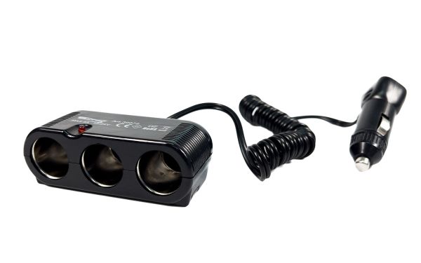 Розгалужувач прикурювача 3в1 "THREE SOCKETS" 12V/24V