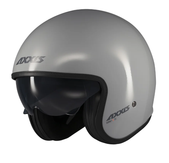 Мотошолом AXXIS HORNET SV S Solid A2 Gloss Grey XL