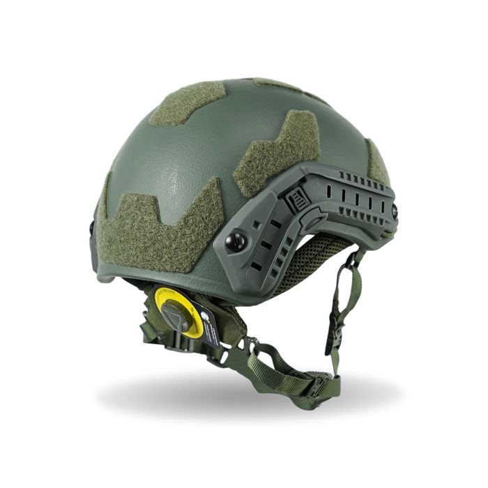 Кевларовый баллистический шлем FAST GEN III Kevlar Olive с креплением NVG и рейками