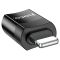 Адаптер HOCO UA17 iP Male to Type-C female USB2.0 adapter Black (6931474761996)