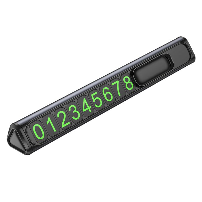Паркувальна карта BOROFONE FC3 Ronny can hidden parking sign Black Metal Gray (6941991118760)
