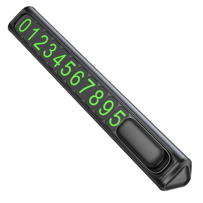 Паркувальна карта BOROFONE FC3 Ronny can hidden parking sign Black Metal Gray (6941991118760)