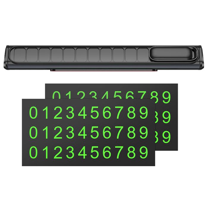 Паркувальна карта BOROFONE FC3 Ronny can hidden parking sign Black Metal Gray (6941991118760)