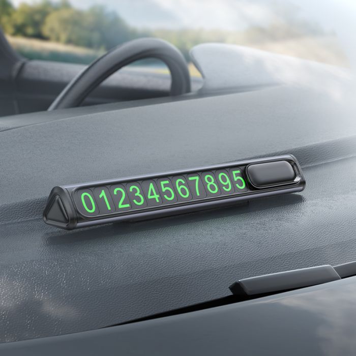 Паркувальна карта BOROFONE FC3 Ronny can hidden parking sign Black Metal Gray (6941991118760)