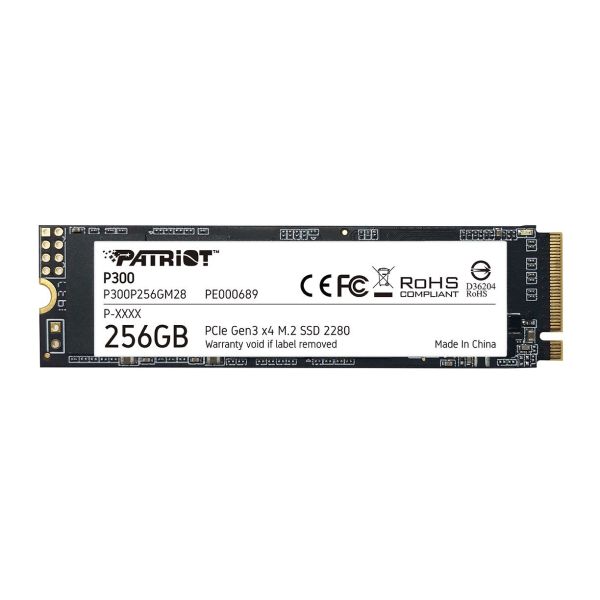 Накопичувач SSD M.2 Patriot P300 256GB NVMe 2280 PCIe 3.0 3D TLC (P300P256GM28)