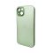 Чохол для смартфона AG Glass Matt Frame Color Logo for Apple iPhone 15 Light Green (AGMattFrameiP15LGreen)
