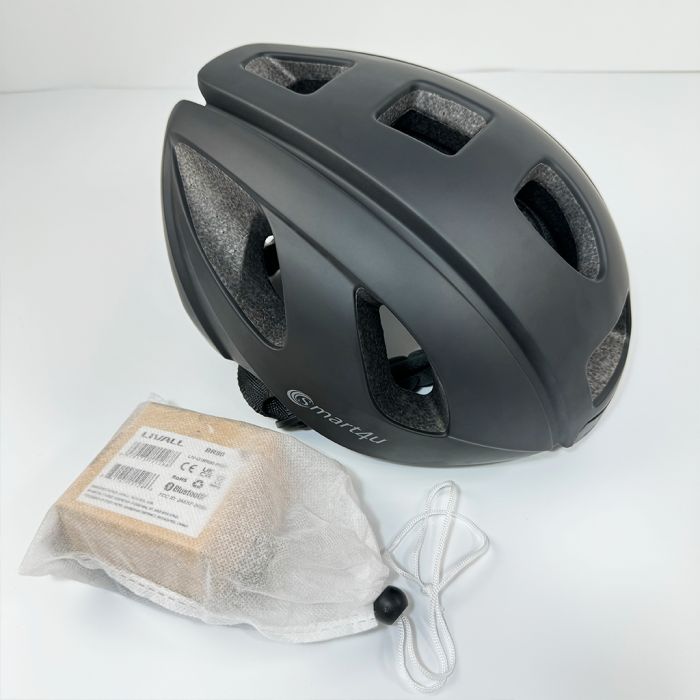 Захисний шолом Smart4u R55 (M) Black (55-59см), акустика, мікрофон, сигнали поворотів та стопів, додаток, пульт BR80 (ZHLIV-000R55-5240)