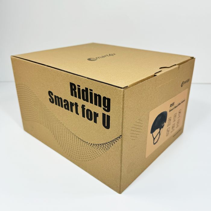Захисний шолом Smart4u R55 (M) Black (55-59см), акустика, мікрофон, сигнали поворотів та стопів, додаток, пульт BR80 (ZHLIV-000R55-5240)