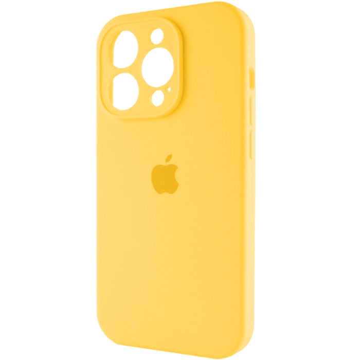 Чохол для смартфона Silicone Full Case AA Camera Protect for Apple iPhone 15 Pro 56,Sunny Yellow (FullAAi15P-56)