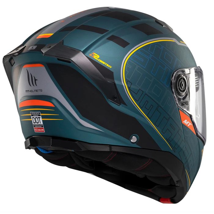 Мотошолом MT ATOM 2 SV DESTINY C6 Matt Green S