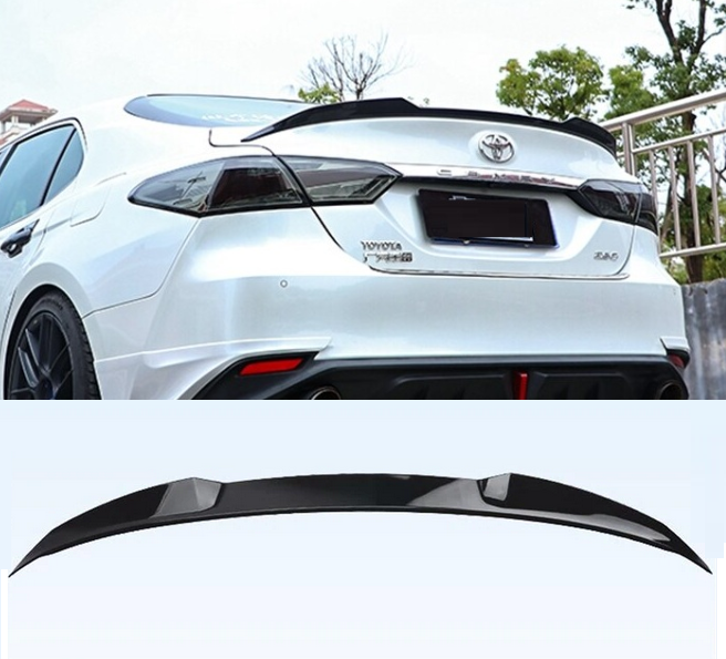 Спойлер на Toyota Camry 70 стиль М4 черный глянцевый ABS-пластик