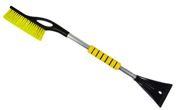 Щітка зі скребком 75см "ICE-75" жовта