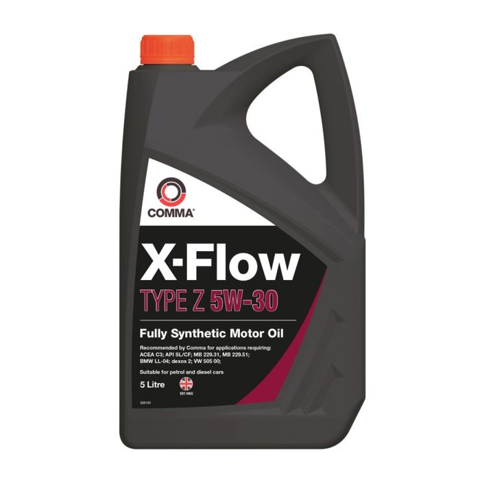 Моторное масло Comma X FLOW TYPE Z 5W30 API SL CF ACEA C3 объем 5 литров (XFZ5L)