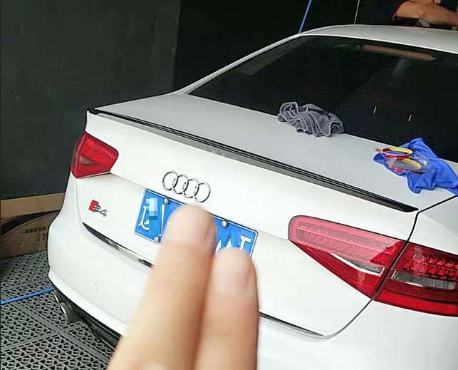 Спойлер на Audi A4 B8 стиль S4 ABS-пластик (2012-2015)