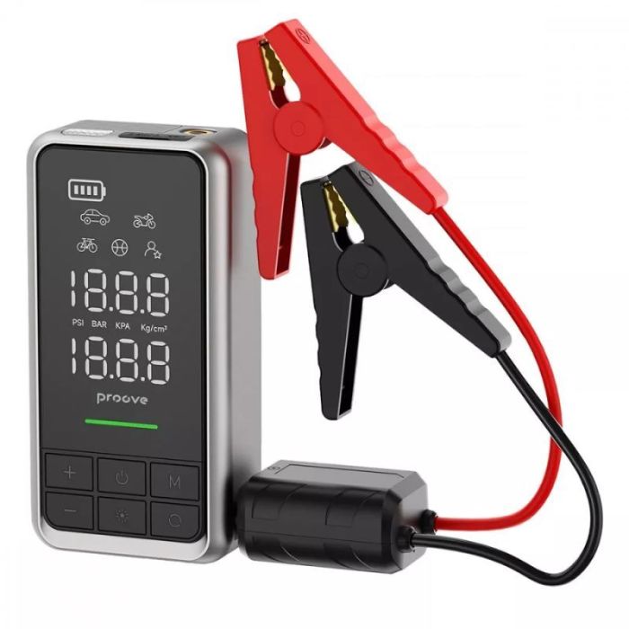 Бустер для авто с компрессором 3.5Атм и PowerBank 10400mAh Proove Air Jump 12В 1000A (JSAP10400203)