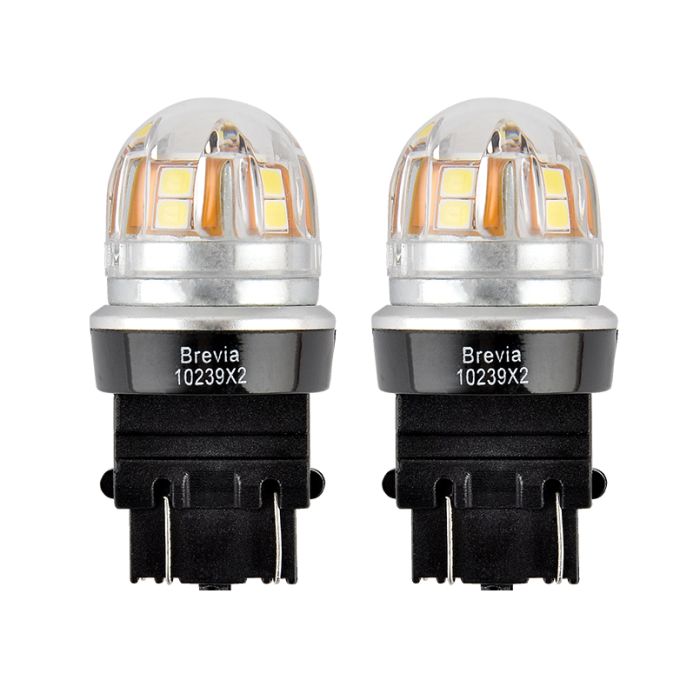 Brevia S-Power P27/7W (3157) 330Lm 15x2835SMD 12/24V CANbus 2шт (10239X2)