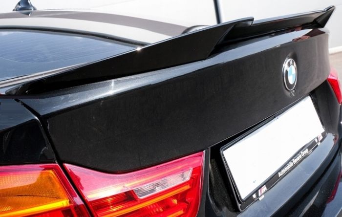 Спойлер на BMW 4 F36 стиль M4 черный глянцевый ABS-пластик