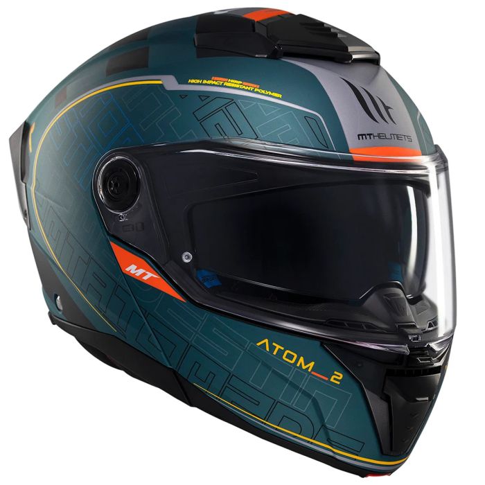 Мотошолом MT ATOM 2 SV DESTINY C6 Matt Green S