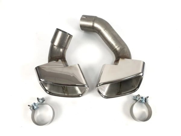 Насадки на выхлоп Chrome (Sport бампер) на BMW X5 F15 2013-2018 года.