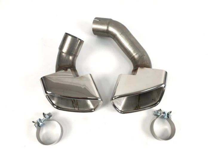 Насадки на выхлоп Chrome (Sport бампер) на BMW X5 F15 2013-2018 года.