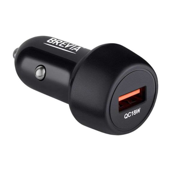 Зарядное устройство для авто BREVIA ePower SingleDrive 18W USB-A черный для авто (46018UB)