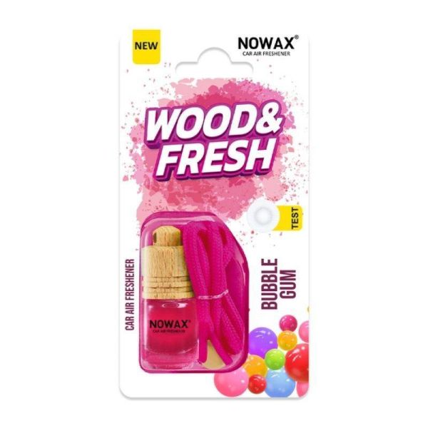 Автомобильный ароматизатор в блистере Nowax Wood and Fresh Bubble Gum для авто (NX92006)