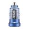 Зарядка для авто Brevia ePower DualDrive 15W 2xUSB-A прозрачный голубой (46515DUBL)