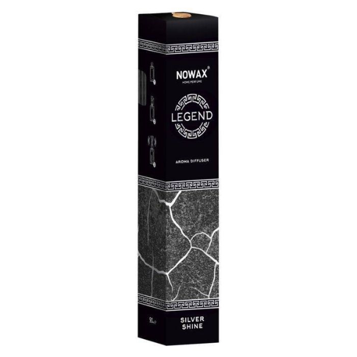 Ароматический диффузор с палочками Nowax Legend Silver Shine 90 мл для дома и офиса (NX91726)