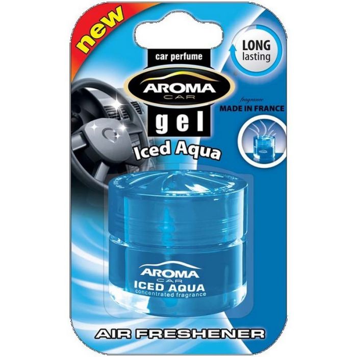 Гелевый ароматизатор для авто Aroma Car Iced Aqua для свежести салона (63171)